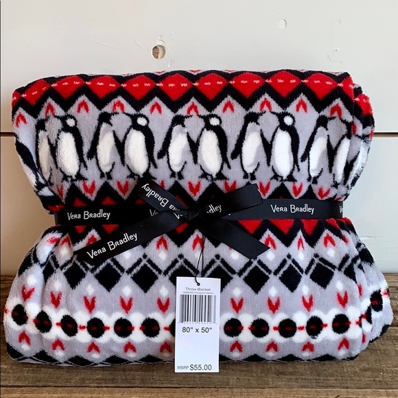 Vera Bradley Other - NWT Vera Bradley Throw Blanket - Penguins Intarsia